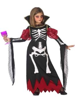 Fato de vampiro esqueleto infantil