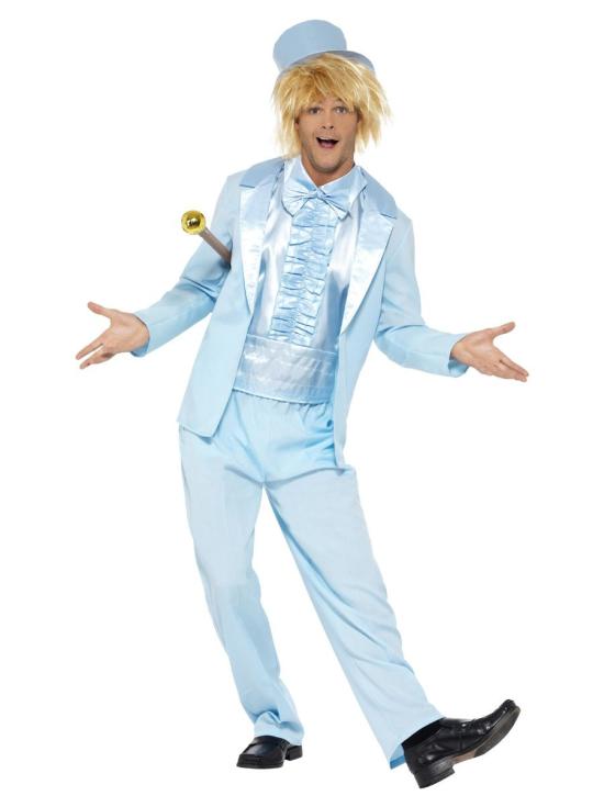 Disfraz 2 Tontos muy Tontos  azul para hombre