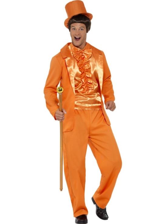 Disfraz 2 Tontos Muy Tontos Naranja para hombre