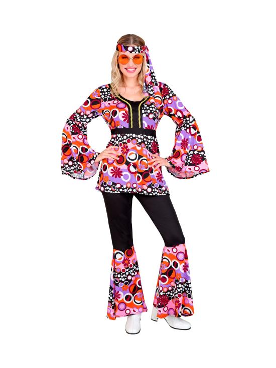 Fantasia estilo anos 70, reggae, hippie, flower power, febre disco, fantasias de carnaval