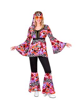 Fantasia estilo anos 70, reggae, hippie, flower power, febre disco, fantasias de carnaval
