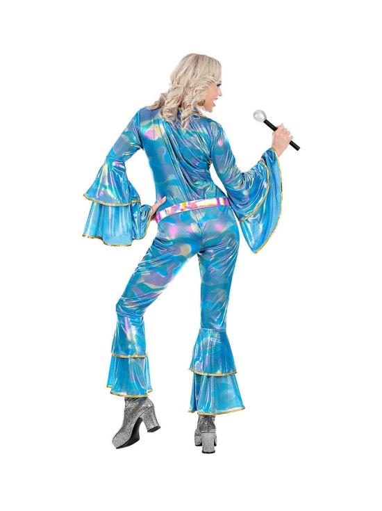 Fato de Abba azul para adulto