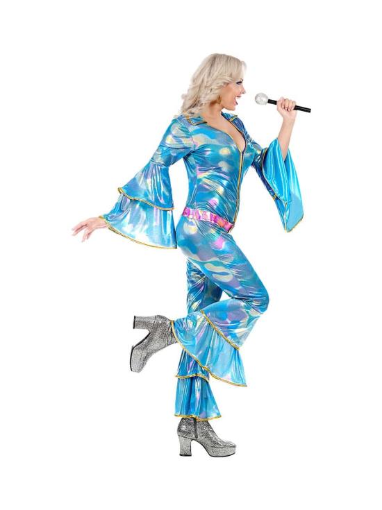 Fato de Abba azul para adulto