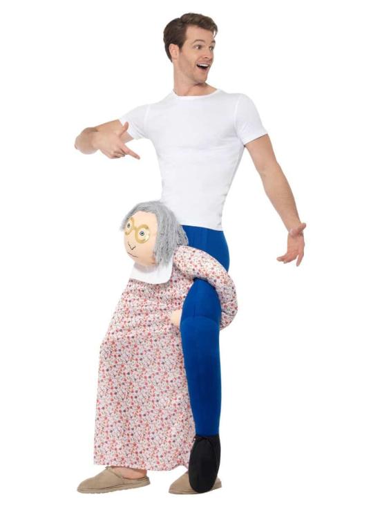Fantasia de ombros de vovó adulta