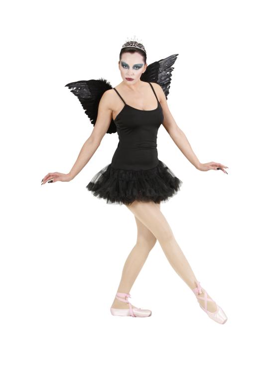 Fantasia adulta de bailarina de cisne negro