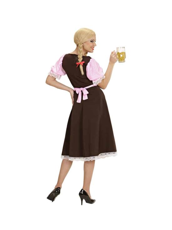 Traje de vestido longo bávaro adulto.
