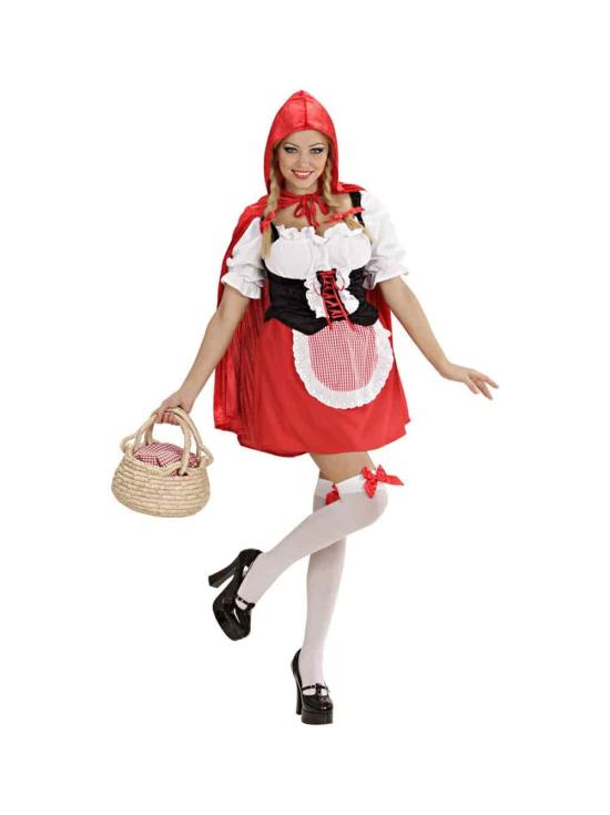 Fantasia de Chapeuzinho Vermelho de Luxo para Adultos