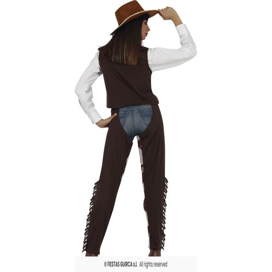 Fantasia adulta de vaqueira ocidental e pistoleira Fantasia adulta de vaqueira ocidental e pistoleira