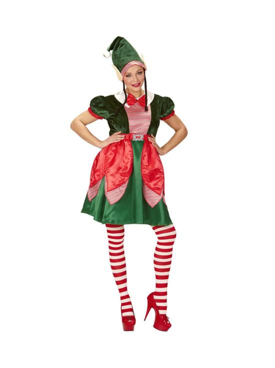 Fantasia de Elfo Ajudante do Papai Noel adulto