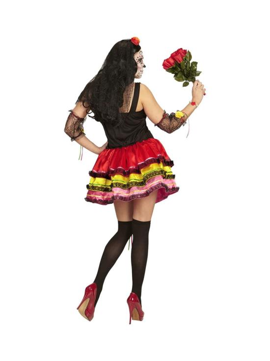 Fato de Esposa do Dia dos Mortos Catrina Luxe para adulto