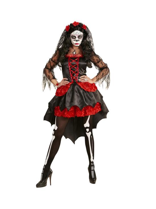 Fato adulto da esposa do dia da morte de Catrina