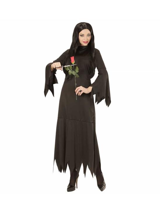 Fato de Morticia Addams para adulto