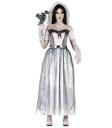 Fantasia de Halloween de noiva fantasma adulta