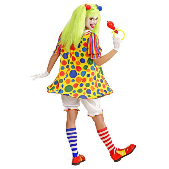 Fantasia de círculos de palhaço adulto
