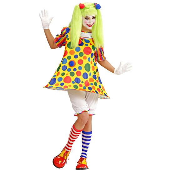 Fantasia de círculos de palhaço adulto
