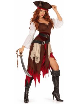Fantasia de Pirata do Caribe para adultos.