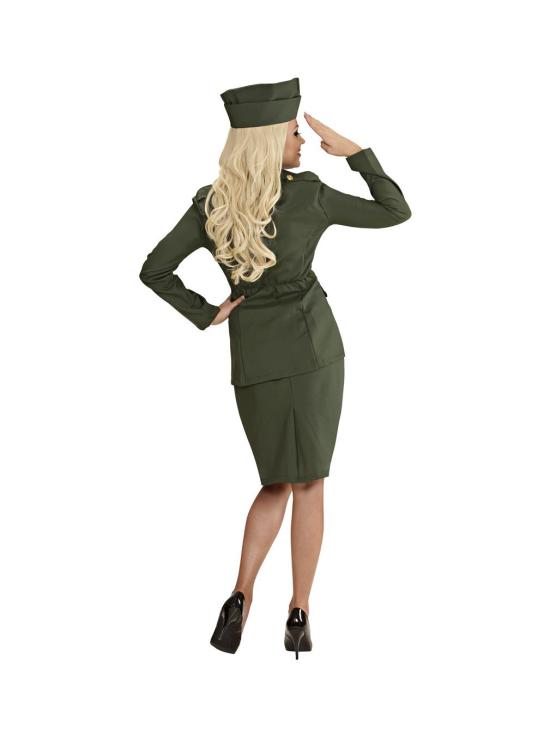 Fantasia de soldado vintage para mulher