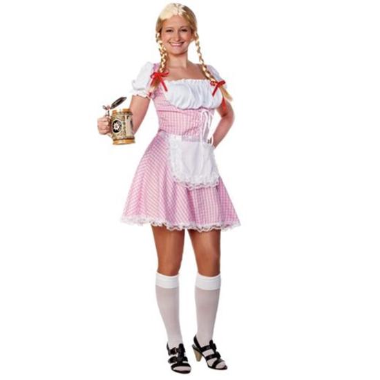 Fato adulto de tirolesa rosa Fato adulto de tirolesa rosa