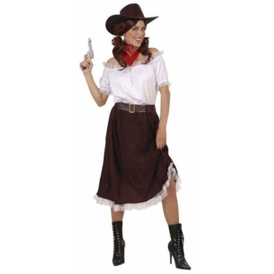 Fato adulto de vaqueira do Velho Oeste. Fato adulto de vaqueira do Velho Oeste.