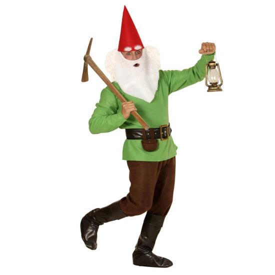 Fato de anão da floresta verde para adulto Fato de anão da floresta verde para adulto