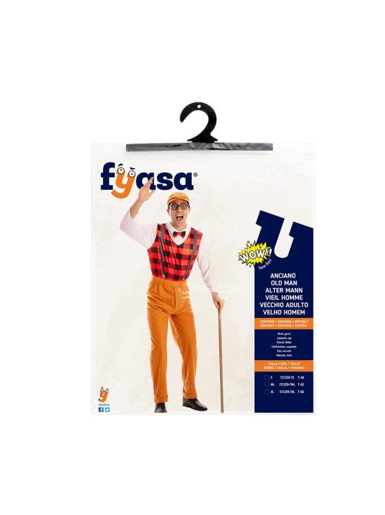 Fantasia de Vovô Rabugento para Homens Adultos