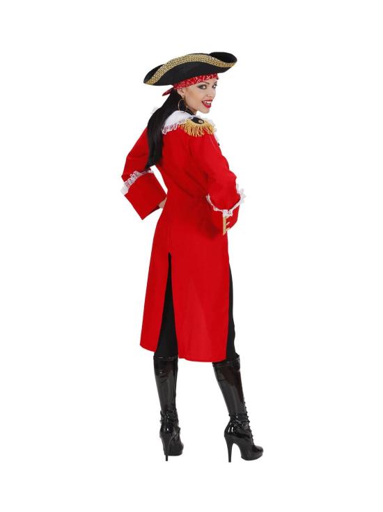 Fantasia de Capitão Pirata Vermelho