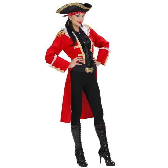 Fantasia de Capitão Pirata Vermelho Fantasia de Capitão Pirata Vermelho