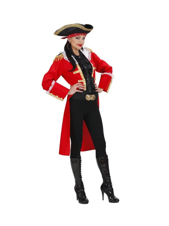Fantasia de Capitão Pirata Vermelho