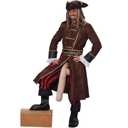 Fato de Capitão Pirata adulto 3 pernas