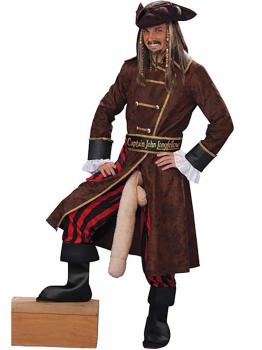 Fato de Capitão Pirata adulto 3 pernas