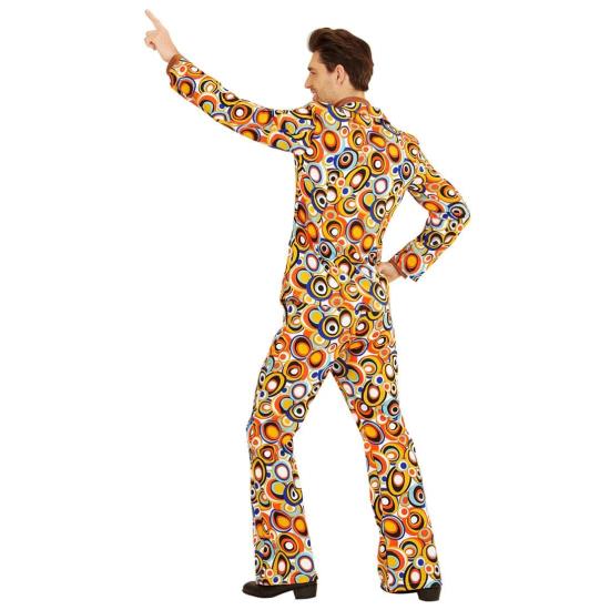 Fato de Disco Circles dos anos 70 para adulto Fato de Disco Circles dos anos 70 para adulto