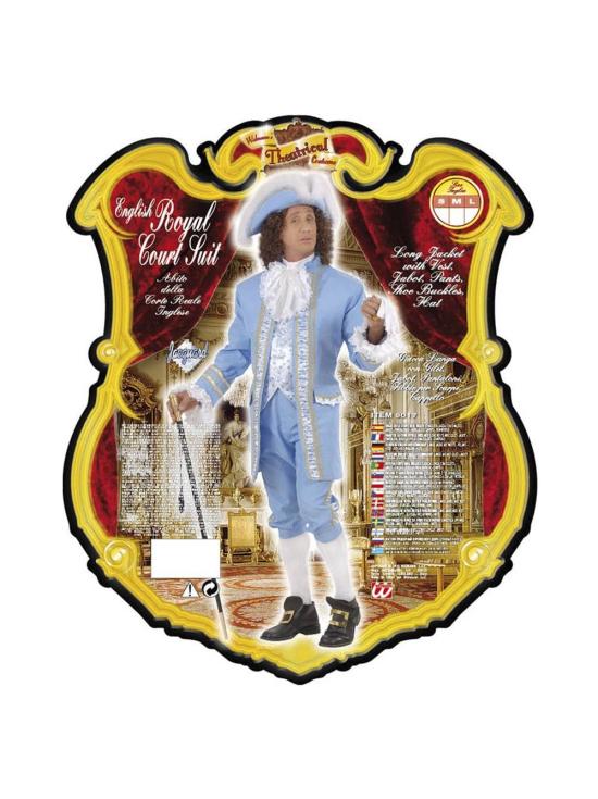 Fato Royal English Courtier 1800 Luxo para adulto