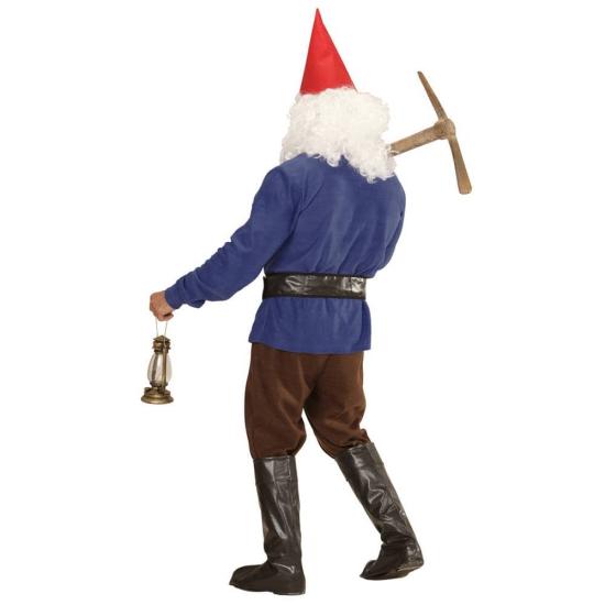 Fato de anão da floresta azul para adulto