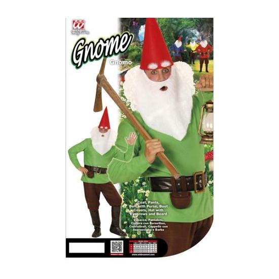 Fato de anão da floresta verde para adulto Fato de anão da floresta verde para adulto