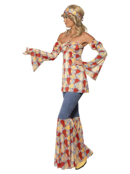 Fantasia hippie vintage de luxo para menina