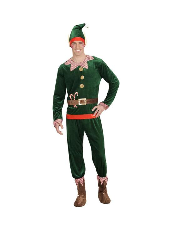 Fato de Elfo Ajudante do Papai Noel para adulto