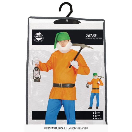 Fantasia de trabalhador anão adulto
