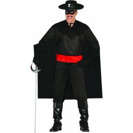 Fantasia de Zorro mascarado adulto