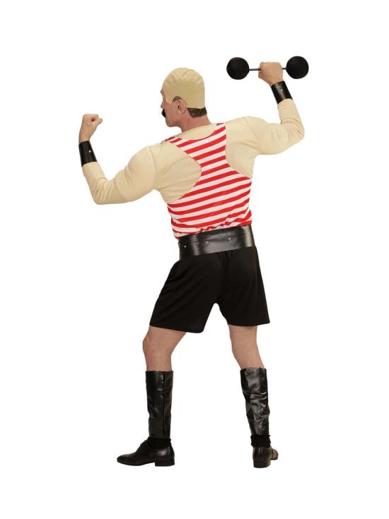 Fantasia de homem forte de circo de luxo adulto