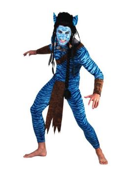 Fantasia de avatar de guerreiro adulto