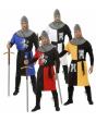 Cores da fantasia de guerreiro medieval adulto