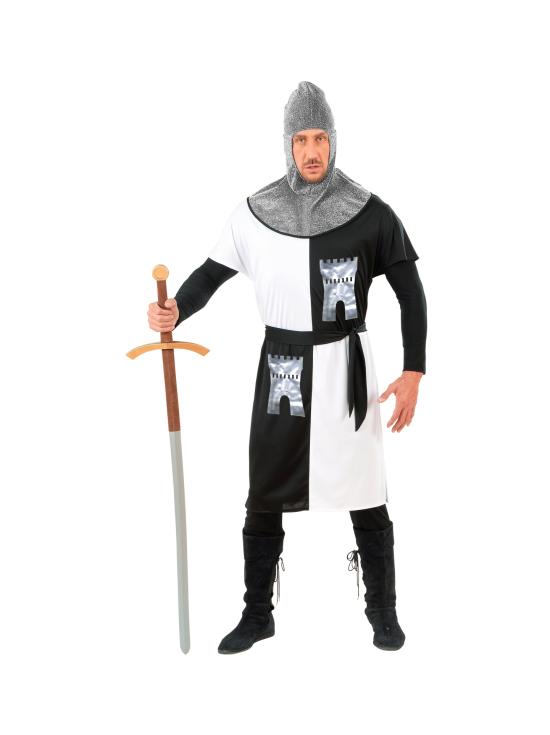 Cores da fantasia de guerreiro medieval adulto