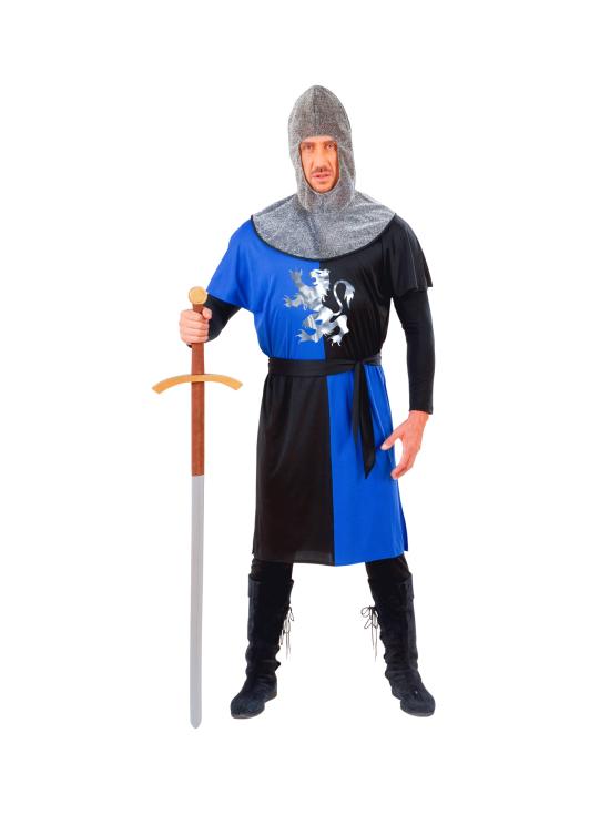 Cores da fantasia de guerreiro medieval adulto