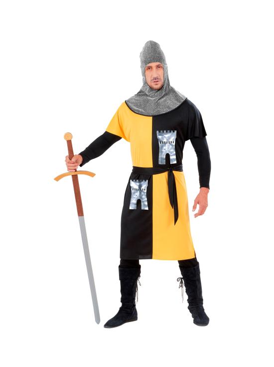 Cores da fantasia de guerreiro medieval adulto