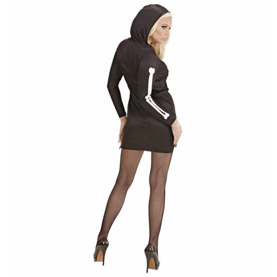 Fantasia de Halloween esqueleto glamour adulto