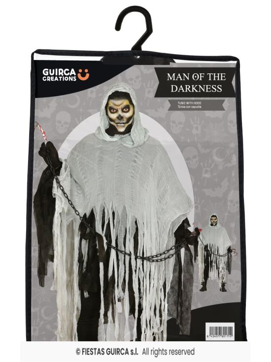 Fantasia adulta de Halloween do Homem das Trevas tamanho 52-54