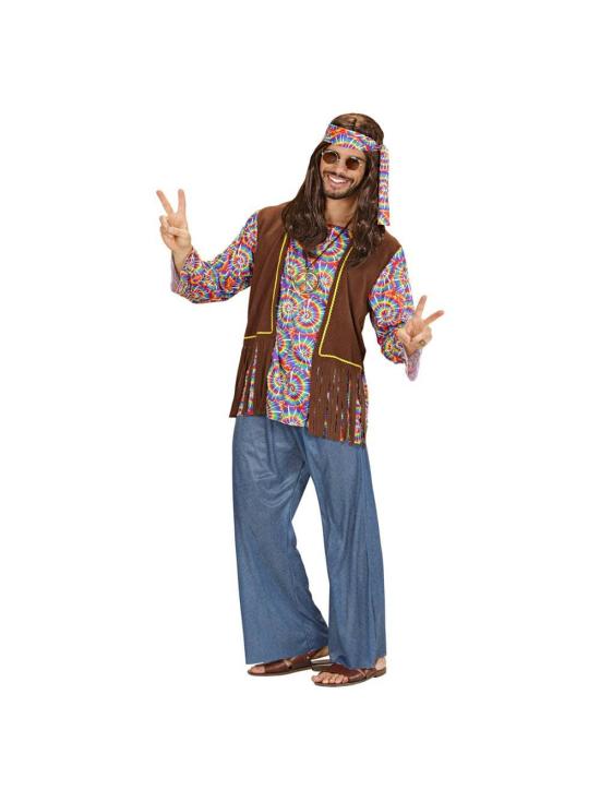 Fato de Hippie Porreta para adulto
