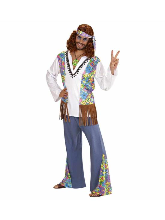 Fato de Hippie Viva la Paz para adulto