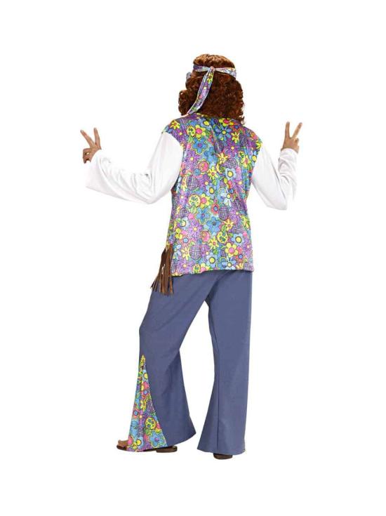 Fato de Hippie Viva la Paz para adulto