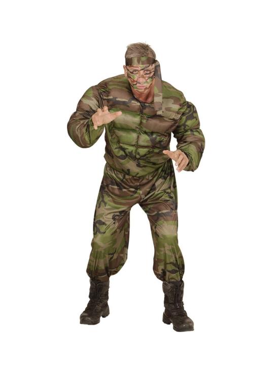 Fato de Soldado Jhony Rambo para adulto